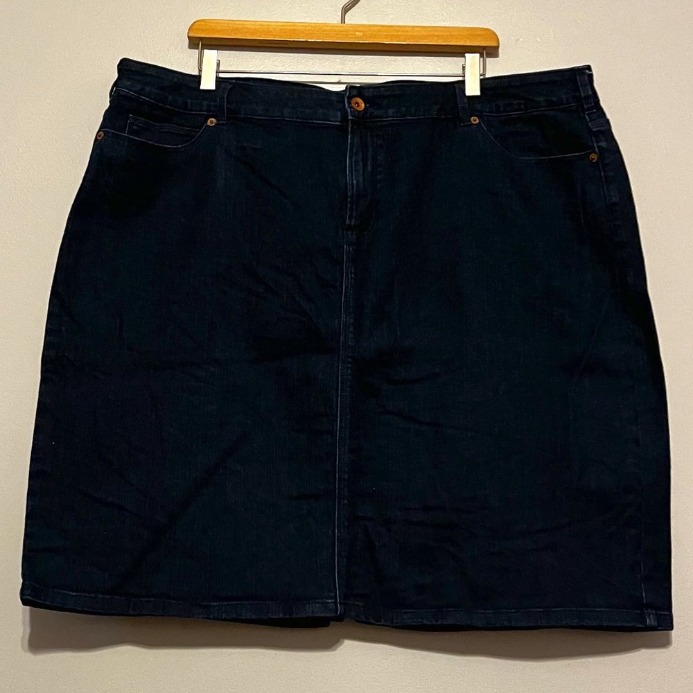 Denim Jean Pencil Skirt | Lands' End